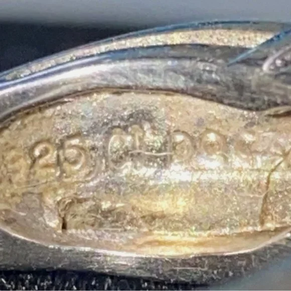 Ring Heart CZ Cubic Zirconia Size 4 Faceted Vintage Jewelry Sterling Silver Stam - Picture 10 of 16